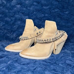 Dolce Vita Leather Ankle Boots Size 10